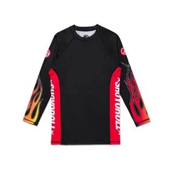 New Shoyoroll Flames Training Rash Guard Set Ls & Flames Training Fitted Shorts