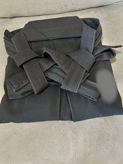 Japanese Kendo Hakama Pants Kimono No 21 Black Traditional Uniform