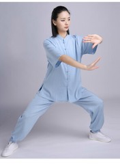 Summer Tai Chi Clothes Martial Arts Clothing Wushu Uniform Kung Fu Dress 5 Color