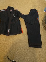 Jui Jitzu Vector Sports Gear Attila Black Brazilian Gi Top Pants Set K2 No Belt