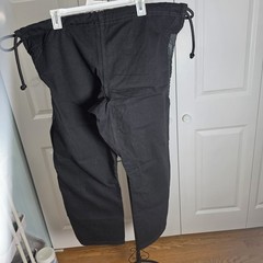 Venum Grappling Pants Black Ripstop BJJ MMA Training Drawstring