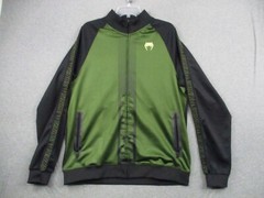 Venum Jacket XXL MMA Adult Full Zip Green Black Viper Head Logo Pockets