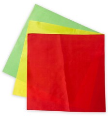 Kung Fu Weapon Flags For Broadsword Sword Chinese Red Yellow Green 13.5″ x 13.5″