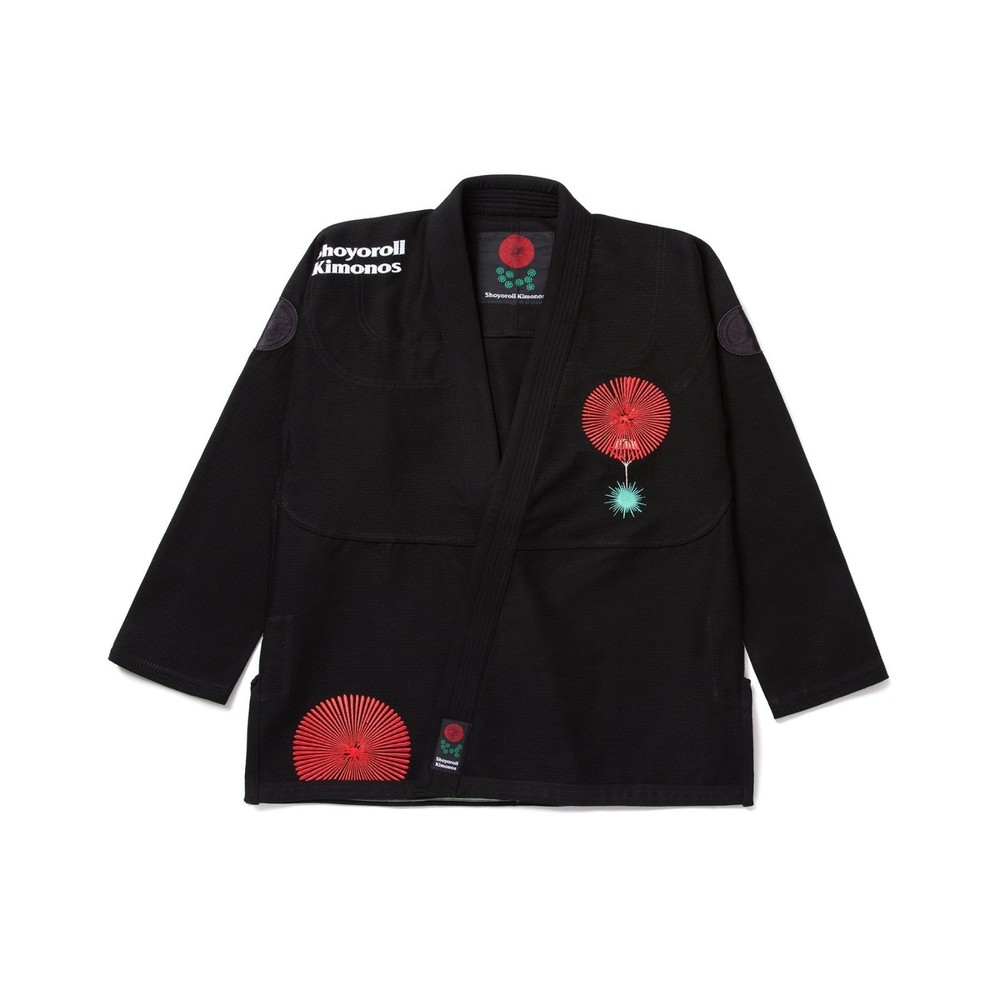 New Shoyoroll Batch #126 Fireworks BJJ Gi Black Jiu Jitsu Kimono 450GSM With Bag