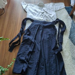 Japanese Kyudo Hakama Jacket Set For Archery Women Without Obi Uniform