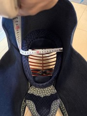 Japanese Kendo Men Head Gear Mask Size 68cm Hokkamuri Armor Equipment