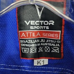 Vector Sports Gear Kids K1 Attila Series Brazilian Jiu Jitsu Gi Suit Preowned.