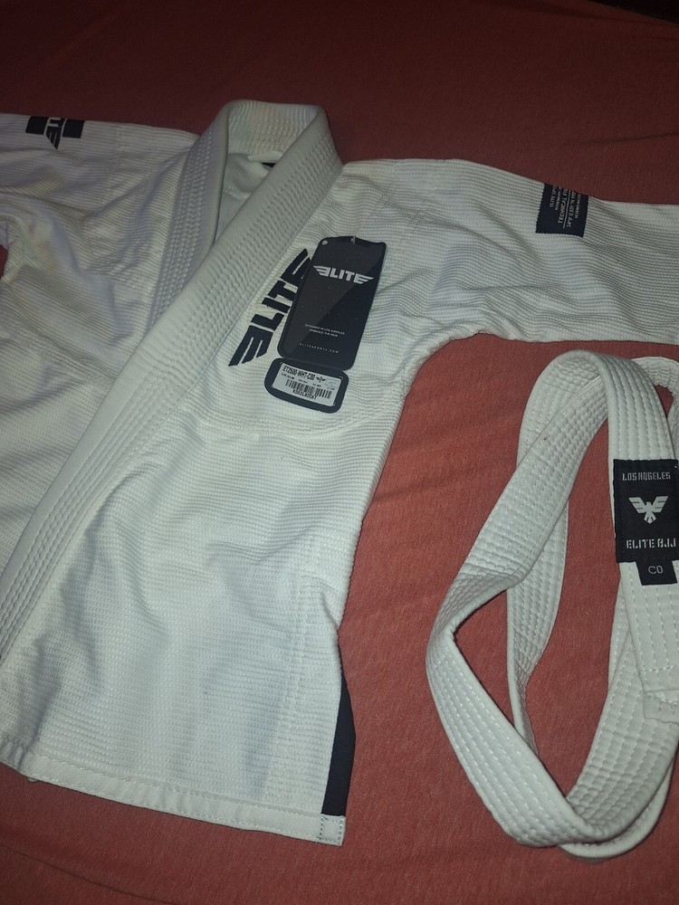 Brand New Elite Sports – ET2500 Jiu-Jitsu Set w/Belt | White | C00 Kids Kid
