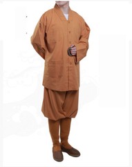 Shaolin Buddhist Monk Meditation Kung Fu Uniform Cotton Suits Temple Tai Chi Set