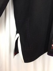 Summo Lone Wolf Premium JIU-JITSU GI TopOnly A1 Black Purple Embroidery Preowned