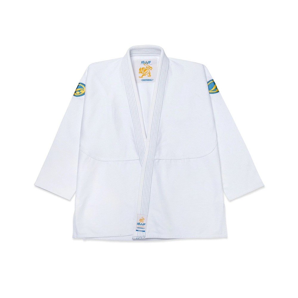 IBJJF Shoyoroll Cut BJJ Gi 2023 . 2024 WAZAir Ultralite White 450 GSM With Bag