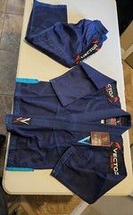 New Vector Sports Gear Attila Series Blue Brazilian Jiu Jitsu Gi Suit K2 Kids