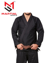 Martial Sports Premium Brazilian Jiu Jitsu Gi – Black – Free Belt Free Shipping