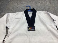 Adidas World TaeKwonDo Uniform Shirt 130 cm White Wrap Aslan Sun Martial Arts