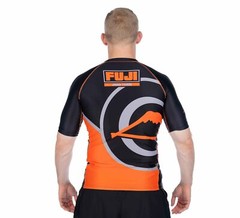 Fuji Peak Judo MMA BJJ Jiu Jitsu ShortSleeve Short Sleeve SS Rashguard – Orange