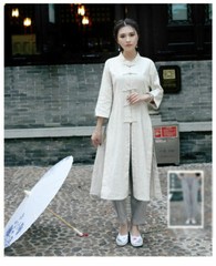 Women Vintage Tai Chi Top Chinese Tang Suit Kung Fu Uniform Coat Martial Arts