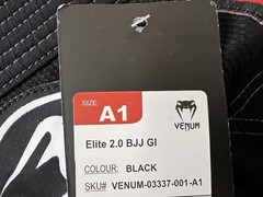 New Venum Elite 2.0 Challenger BJJ Gi Size: A1 Black