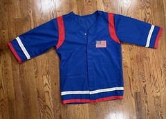 Vintage 70s 80s Team USA Karate Gi Blue And Red Men’s Size M Set Pants And Top