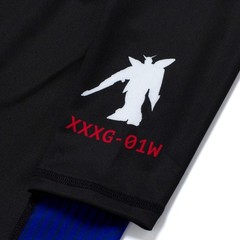 Albino and Preto A&P x Wing Gundam LS RASHGUARD & TRAINING FITTED SHORTS BJJ SET