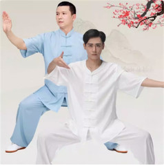 Chinese Tai Chi Kung Fu Uniform Wushu Taiji Suit Martial Milk Silk Uniform Arts