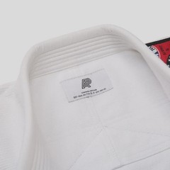 Albino & Preto Premium BJJ Gi White 450 GSM Fundamental Limited Edition With Bag