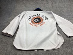 Adidas World TaeKwonDo Uniform Shirt 130 cm White Wrap Aslan Sun Martial Arts