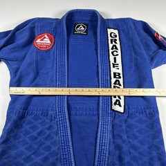 Vintage Gracie Barra Kimono Gi Jacket Youth Y6/Y7 Blue MMA Jiu Jitsu Uniform