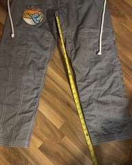 ECBJJ Lifestyle Jiu-Jitsu Gi Embroidered Shaka Hand Patch & Pants Size A-1
