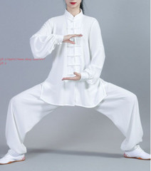 Cotton Linen Kung Fu Tai Chi Uniform Unisex Martial Arts Wing Chun Suit Clothing