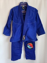 Triple Threat Jiu Jitsu Jacket and Pants K2 Blue YOUTH Performance Gear Proma