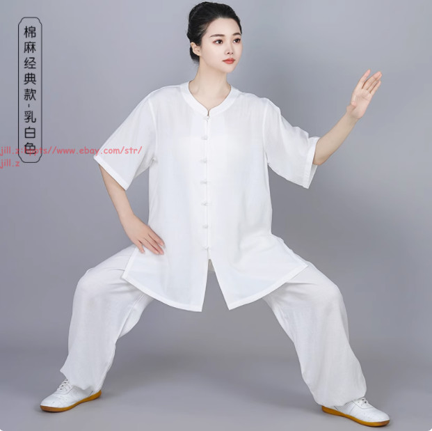 Cotton linen Tai chi Suit Kung fu Martial arts Uniform Wing Chun Shirt and Pants