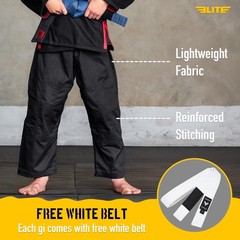 IBJJF Ultra Light BJJ Brazilian Jiu Jitsu Gi for with Preshrunk Fabric and Be…