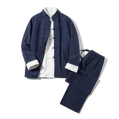 3PCS Mens Traditional Chinese Tang Suit Kung Fu Wingchun Uniform Sportswear Hot