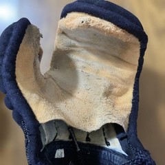 Japanese Kendo Kote Gloves Armor Navy Blue Size M Elementary Junior