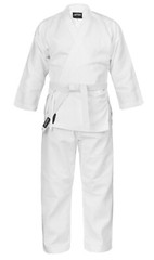 Karate Uniform Martial Arts Gi Premium Quality 8oz Poly Cotton with White Belt