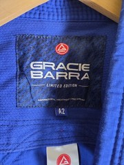 Gracie Barra Limited Edition Ripstop Trainlite Blue Kimono Top Jacket 1 Piece A2