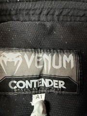 Venum Contender BJJ Gi Jacket Top A1 Small Black 100% Cotton Mens Jiu Jitsu
