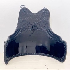 Japanese Kendo Do Chest Guard Armor Torso Red Base Kabuto Ornament Kids