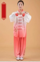Women Silk Satin Chinese Tai Chi Suit Female Kung Fu Wushu Martial Arts Uniform