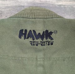HAWK BJJ Gi Jacket Olive Green Pearl Weave Brazilian Jiu Jitsu Training Uniform