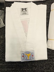 BMABest Martial Arts V-Neck Uniform #1 150CM / White / White Belt