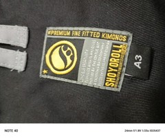 New Shoyoroll Batch #33: 7th Son II Black BJJ Gi Uniform 450 gsm Jiu Jitsu Suit