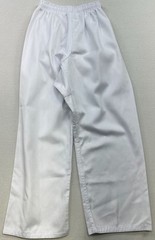 Unisex Karate Gi Wrap Jacket Pants Uniform Martial Arts Size 3 White