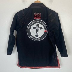Fuji Suparaito Girl BJJ Gi WC3 Black Pink Martial Art Jacket (No Belt)