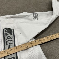 Gracie Barra Equipe Edition BJJ Gi Jiu Jitsu Jacket Mens A1 White Ripstop Kimono