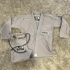 LXB Level Black LXB Jiu-Jitsu Gi Uniform Set Gray A0 Adult Unisex