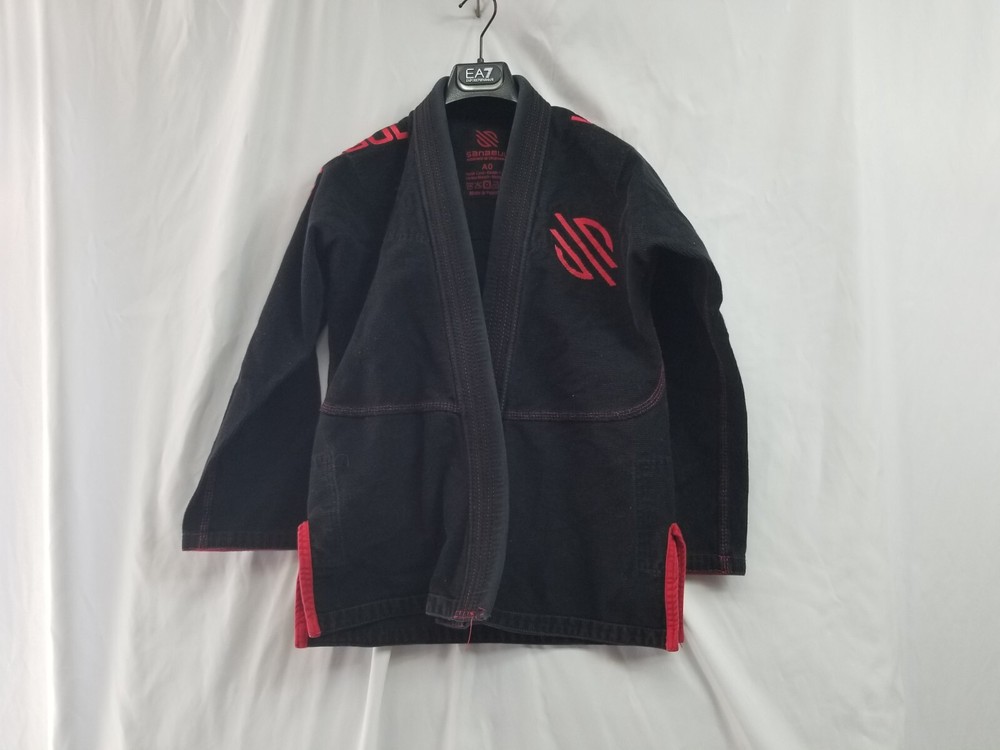 Sanabul Jiu Jitsu Gi Adult A0 Brazilian BJJ Kimono Jacket MMA Black Top Only