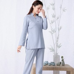 Womens Martial Arts Wushu Tai Chi Yoga Set Kung Fu Suit Pants Top casual clothes