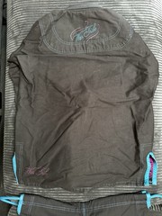 War Tribe Women’s BJJ Gi Size W2 Charcoal Grey Teal/Magenta with White Belt A2