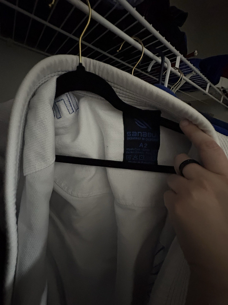Sanabul Jiu-Jitsu Gi Uniform White/Blue A2 Adult Unisex Top Jacket